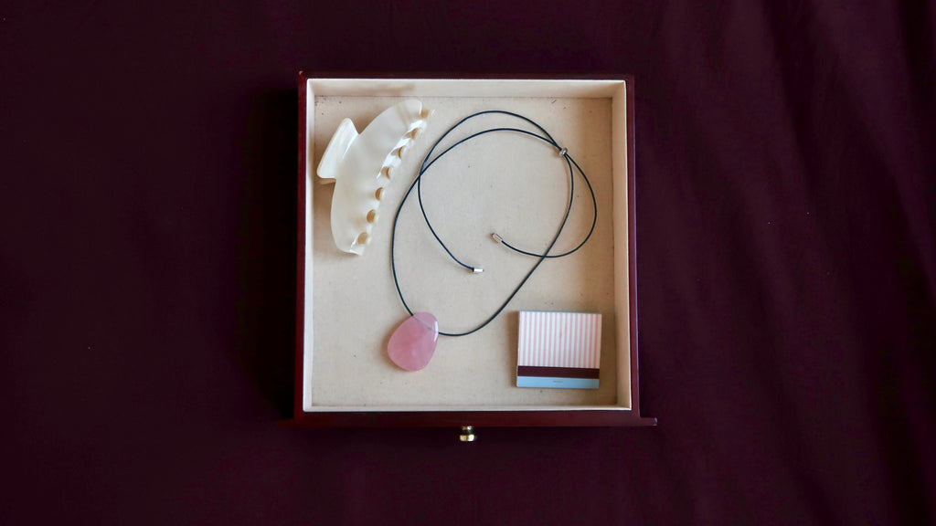 The Solitaire in Rose Quartz